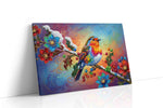 Vibrant Whispers of Winter birds canvas print, gallery-wrapped, ready to hang