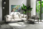 Whimsical Spring Songbird birds canvas print in a hung canvas mockup