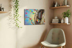 Whisper of the Painted Woods birds canvas print, hanging on wall — view 2