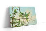 Whispers of Emerald Skies birds canvas print gallery-wrapped landscape canvas studio shot