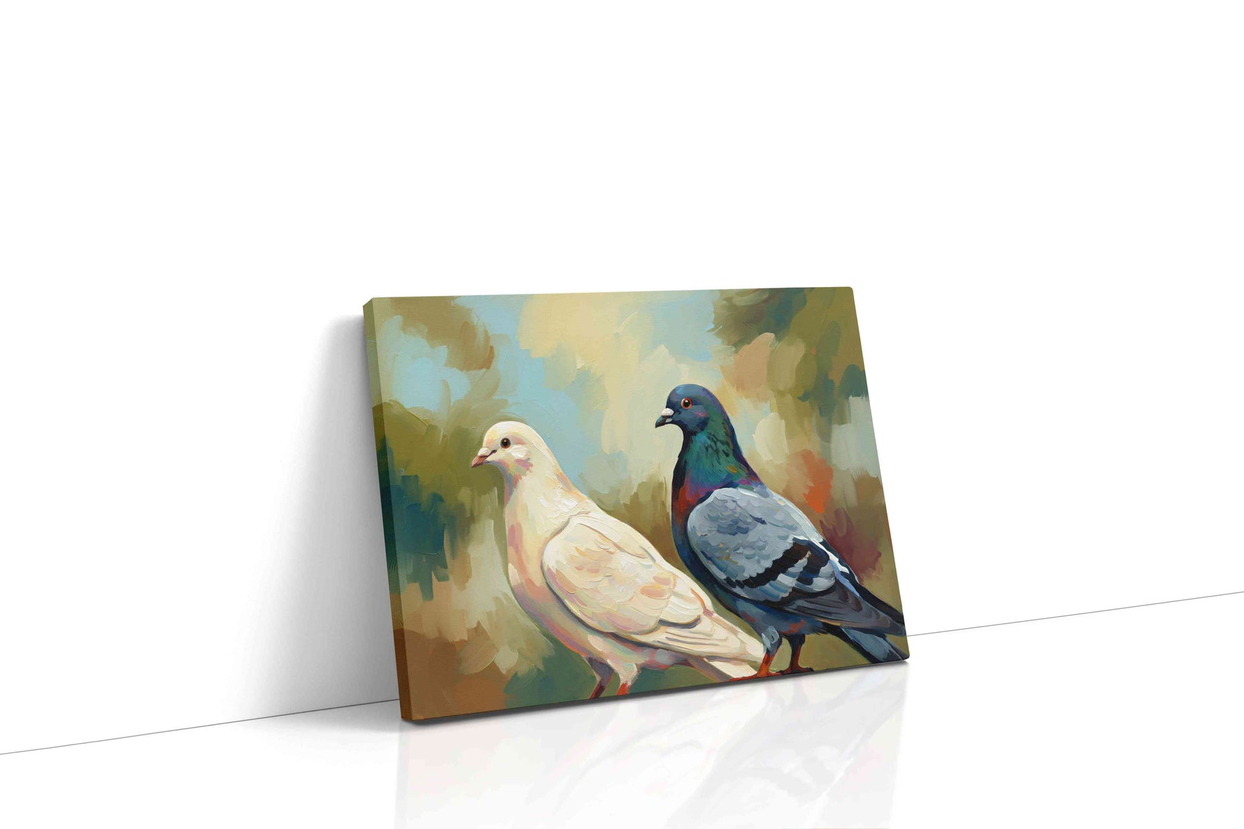 Whispers of the Aviary birds canvas print gallery-wrapped landscape canvas studio shot