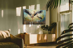 Wings of Grace – birds canvas wall art, gallery-wrapped, ready to hang