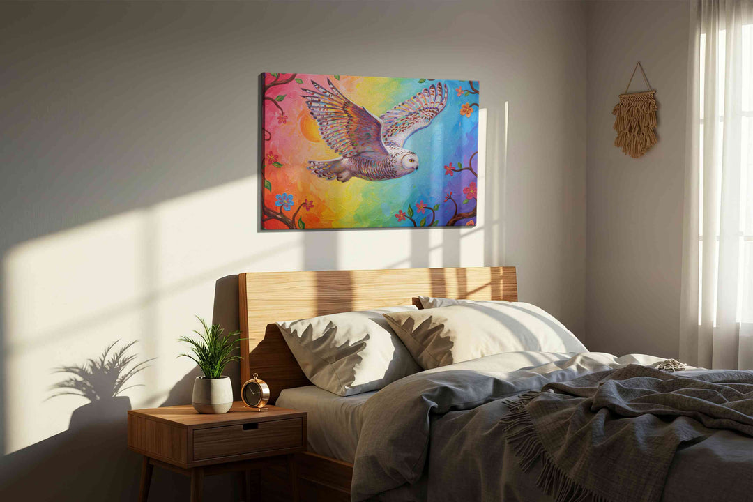Wings of Radiant Dawn – birds canvas wall art, gallery-wrapped, ready to hang
