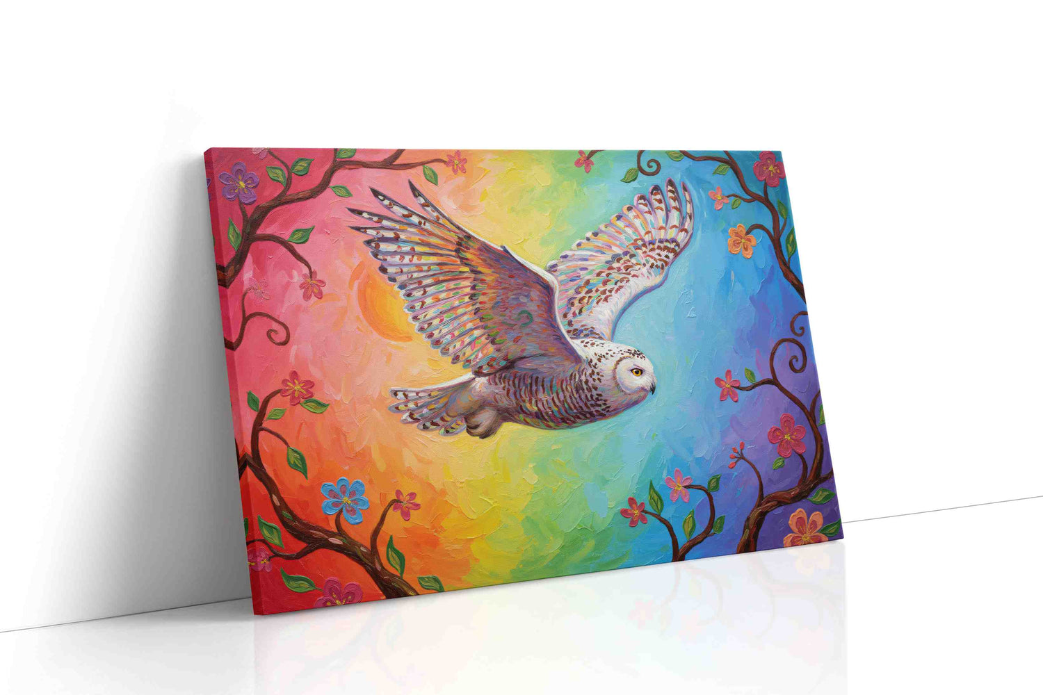 Wings of Radiant Dawn birds canvas print, gallery-wrapped, ready to hang