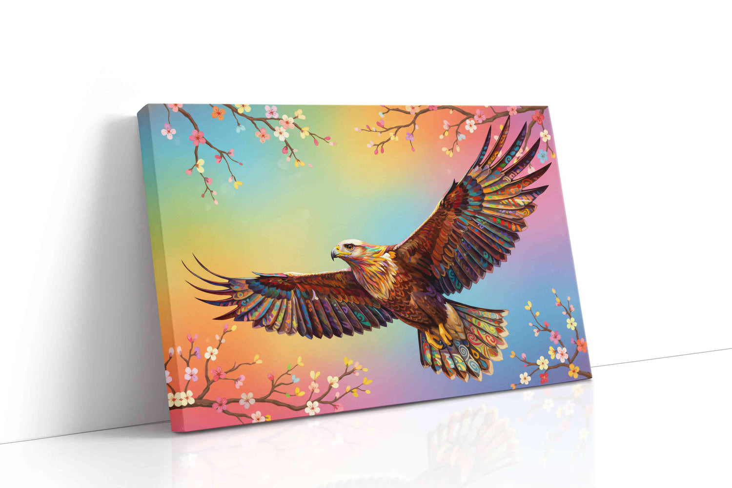 Wings of Vibrant Freedom birds canvas print, gallery-wrapped, ready to hang