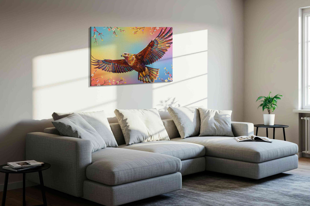 Wings of Vibrant Freedom – birds canvas wall art, gallery-wrapped, ready to hang