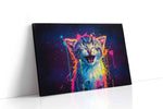 Cosmic Kitten Radiance cats canvas print gallery-wrapped landscape canvas studio shot