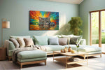 Feline Spectrum Reflections – cats canvas wall art, gallery-wrapped, ready to hang