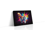 Vibrant Feline Symphony cats canvas print gallery-wrapped landscape canvas studio shot