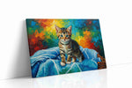 Vibrant Kitten Dreams cats canvas print, gallery-wrapped, ready to hang