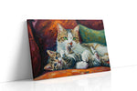 Whiskers of Warmth cats canvas print, gallery-wrapped, ready to hang