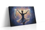 Dance of Luminescence dancing canvas print gallery-wrapped landscape canvas studio shot