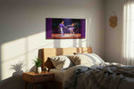 Enchanted Ballet Duet dancing canvas print, displayed in a bedroom