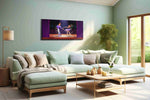 Enchanted Ballet Duet dancing canvas print, hanging on wall