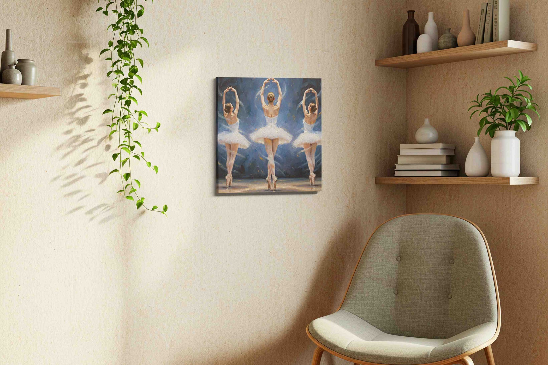 Enchanted Elegance – dancing canvas wall art, gallery-wrapped, ready to hang