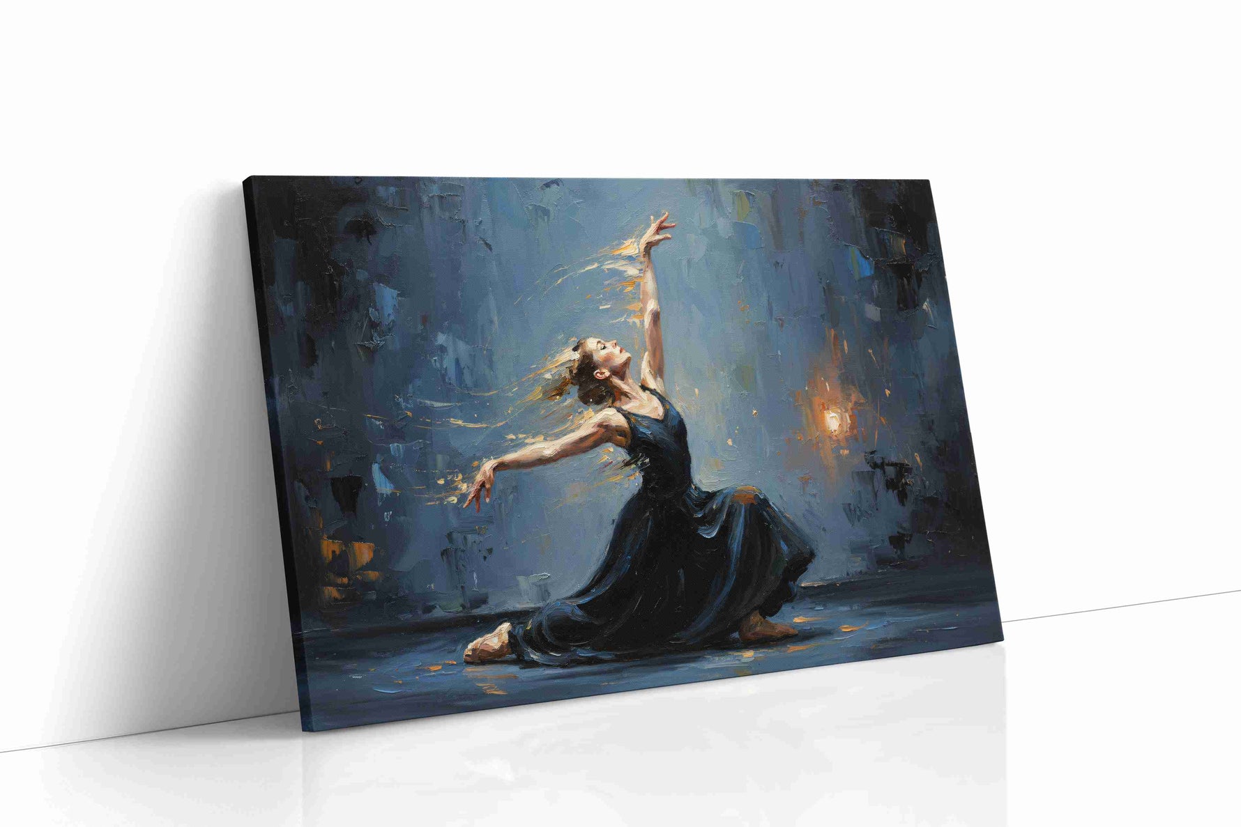 Ephemeral Grace dancing canvas print gallery-wrapped landscape canvas studio shot