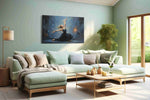 Ephemeral Grace dancing canvas print, hanging on wall