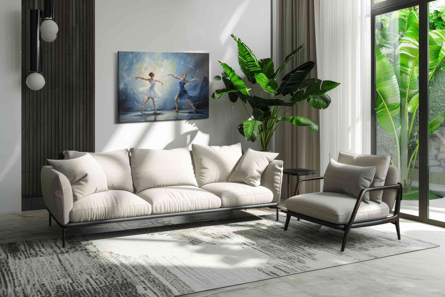 Ethereal Ballet Dreams – dancing canvas wall art, gallery-wrapped, ready to hang