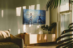 Ethereal Ballet Dreams dancing canvas print, on wall, lifestyle preview