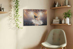 Ethereal Ballet Enchantment dancing canvas print, hanging on wall — view 3