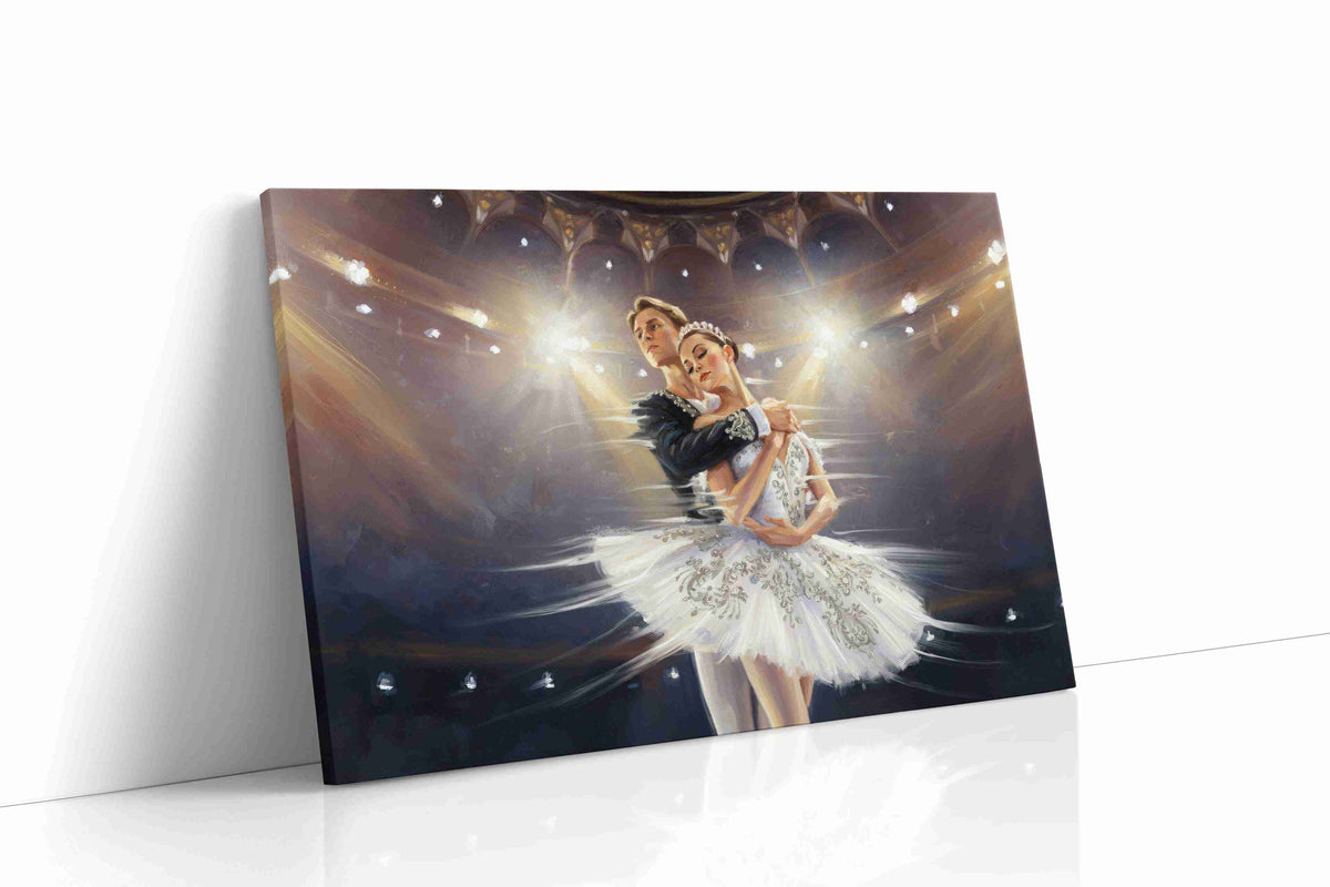 Ethereal Ballet Enchantment dancing canvas print gallery-wrapped landscape canvas studio shot