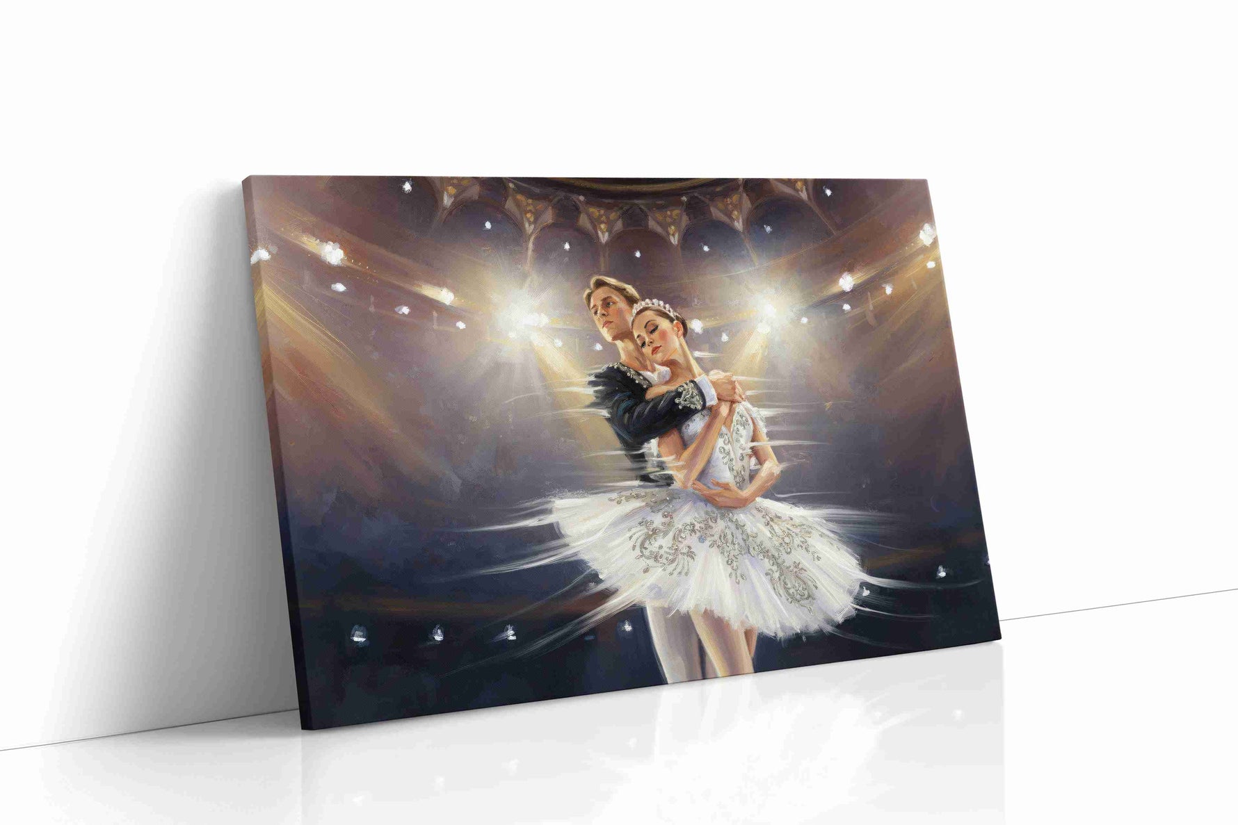 Ethereal Ballet Enchantment dancing canvas print gallery-wrapped landscape canvas studio shot