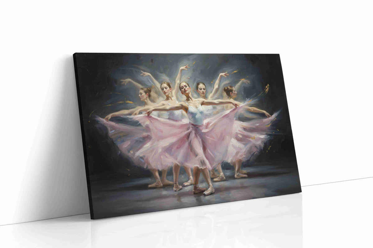 Ethereal Ballet Reverie dancing canvas print gallery-wrapped landscape canvas studio shot