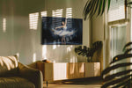 Ethereal Ballet Reverie II dancing canvas print in a hung canvas mockup
