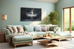 Ethereal Ballet Reverie II dancing canvas print, hanging on wall