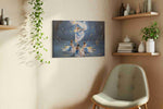 Ethereal Ballet Whirlwind dancing canvas print, displayed in a living room