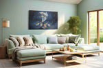 Ethereal Ballet Whirlwind dancing canvas print, hanging on wall