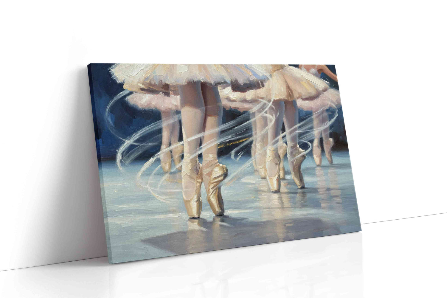 Ethereal Ballet Whispers dancing canvas print, gallery-wrapped, ready to hang