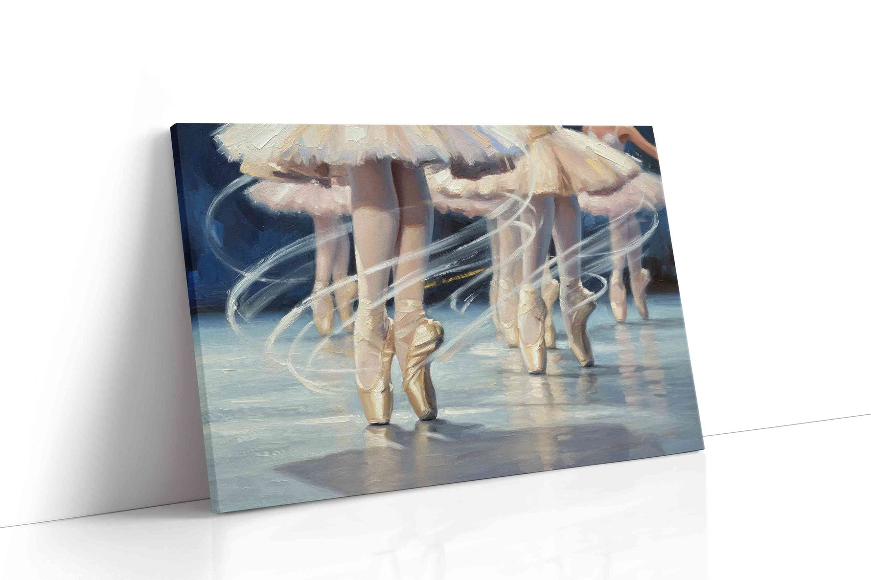 Ethereal Ballet Whispers dancing canvas print, gallery-wrapped, ready to hang