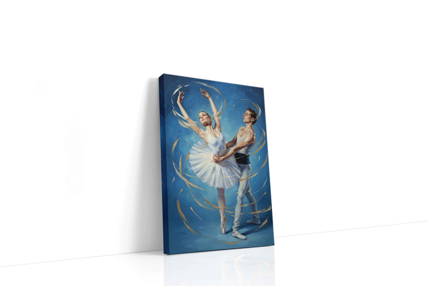 Ethereal Dance Harmony dancing canvas print, gallery-wrapped, ready to hang