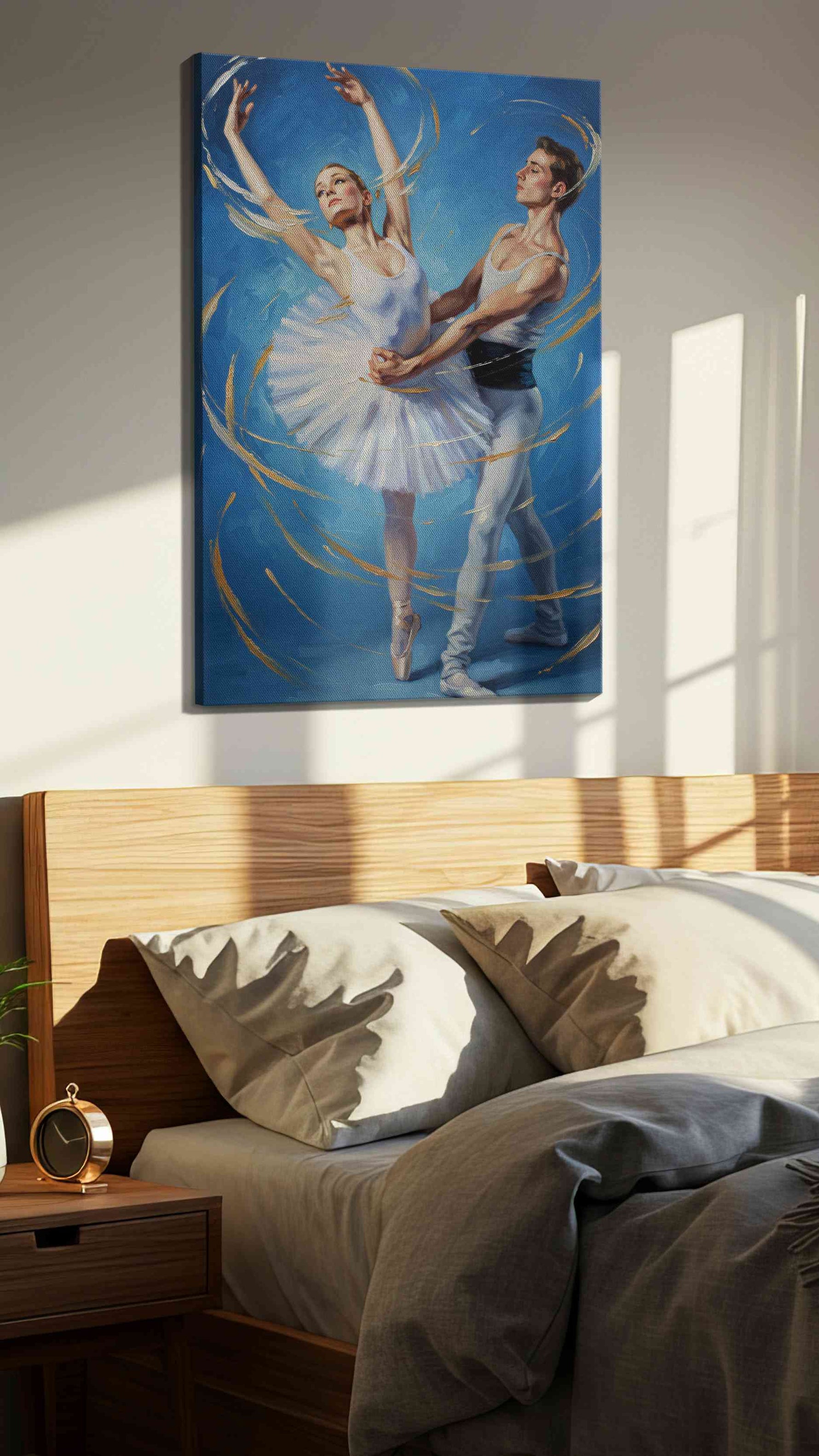 Ethereal Dance Harmony – dancing canvas wall art, gallery-wrapped, ready to hang