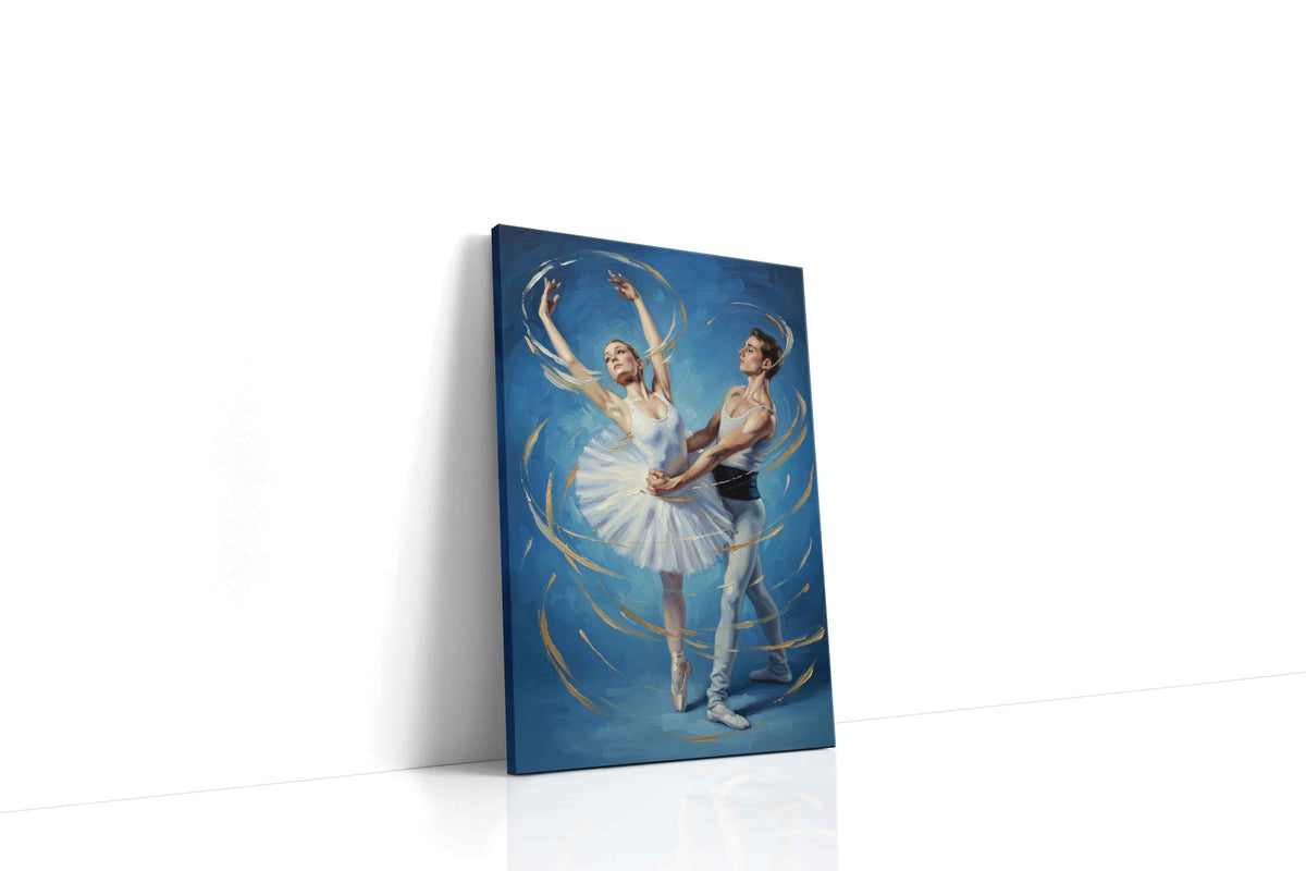 Ethereal Dance Harmony dancing canvas print gallery-wrapped portrait canvas studio shot