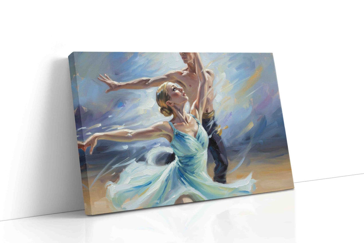 Ethereal Dance of Light II dancing canvas print, gallery-wrapped, ready to hang