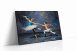 Ethereal Dance of the Stars dancing canvas print, gallery-wrapped, ready to hang