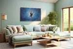 Ethereal Grace dancing canvas print, hanging on wall