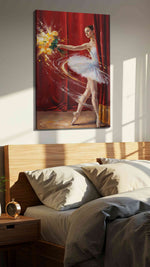 Ethereal Grace in Motion – dancing canvas wall art, gallery-wrapped, ready to hang