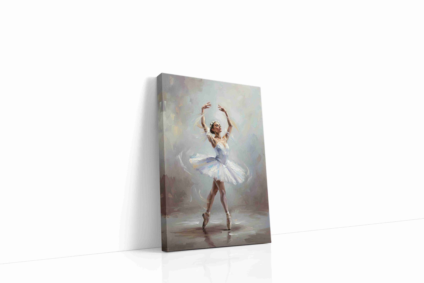 Graceful Ballet Reverie dancing canvas print gallery-wrapped portrait canvas studio shot