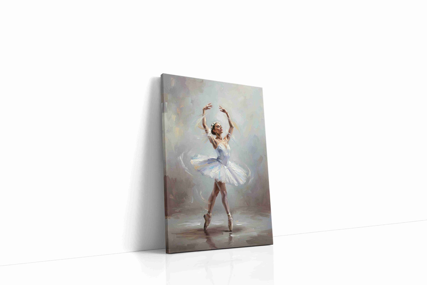 Graceful Ballet Reverie dancing canvas print, gallery-wrapped, ready to hang