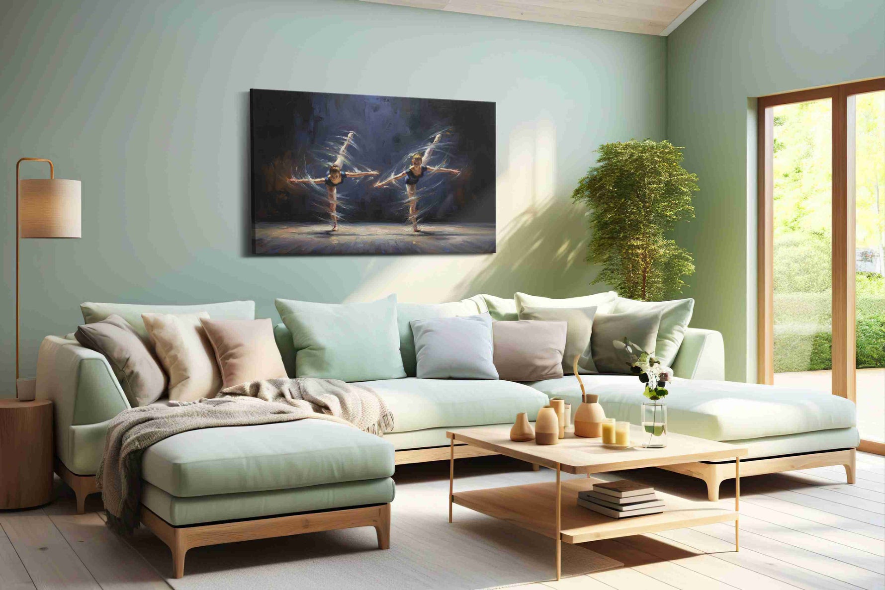 Graceful Symphony in Motion – dancing canvas wall art, gallery-wrapped, ready to hang
