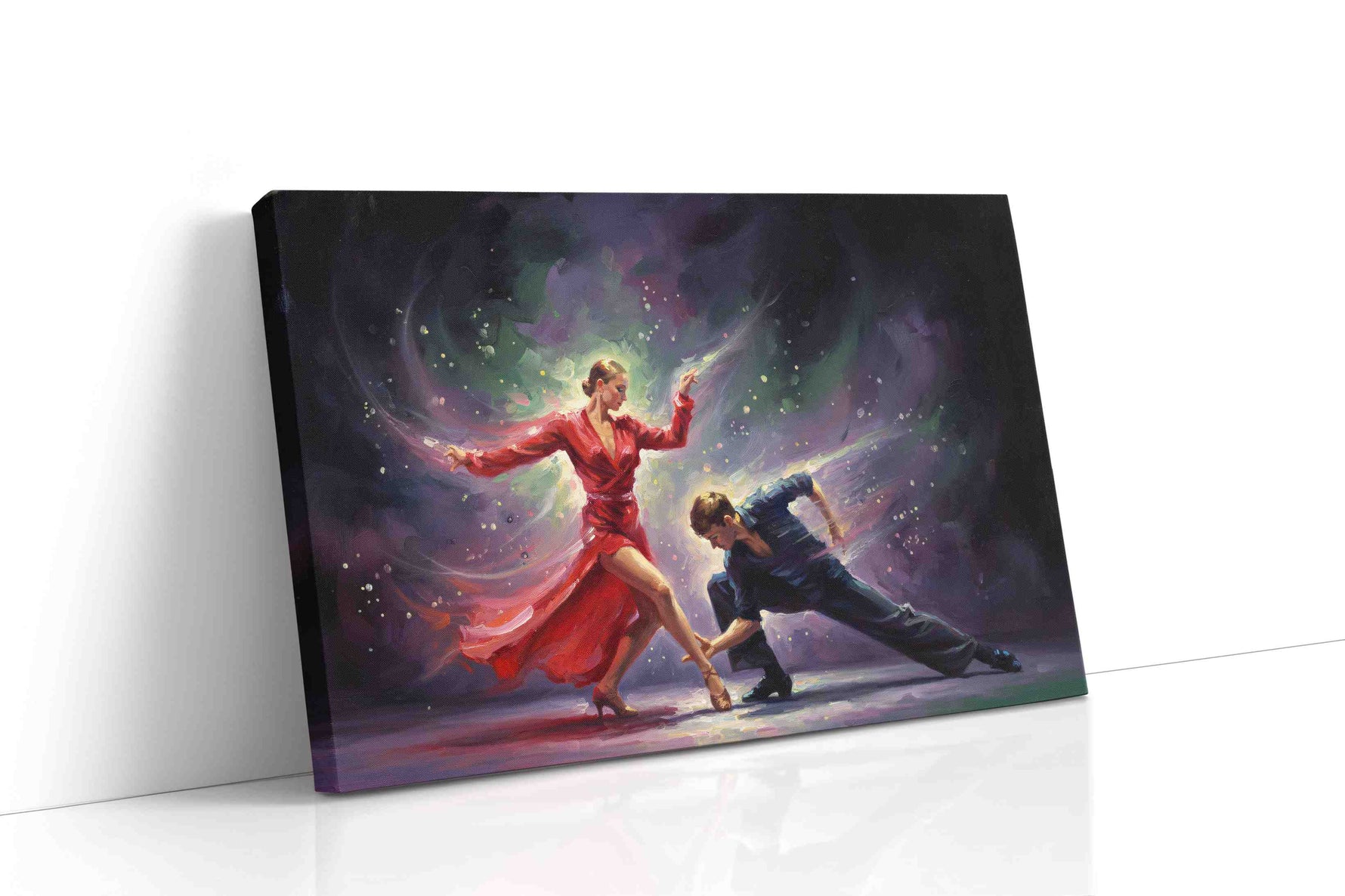 Rhythms of Passion dancing canvas print, gallery-wrapped, ready to hang