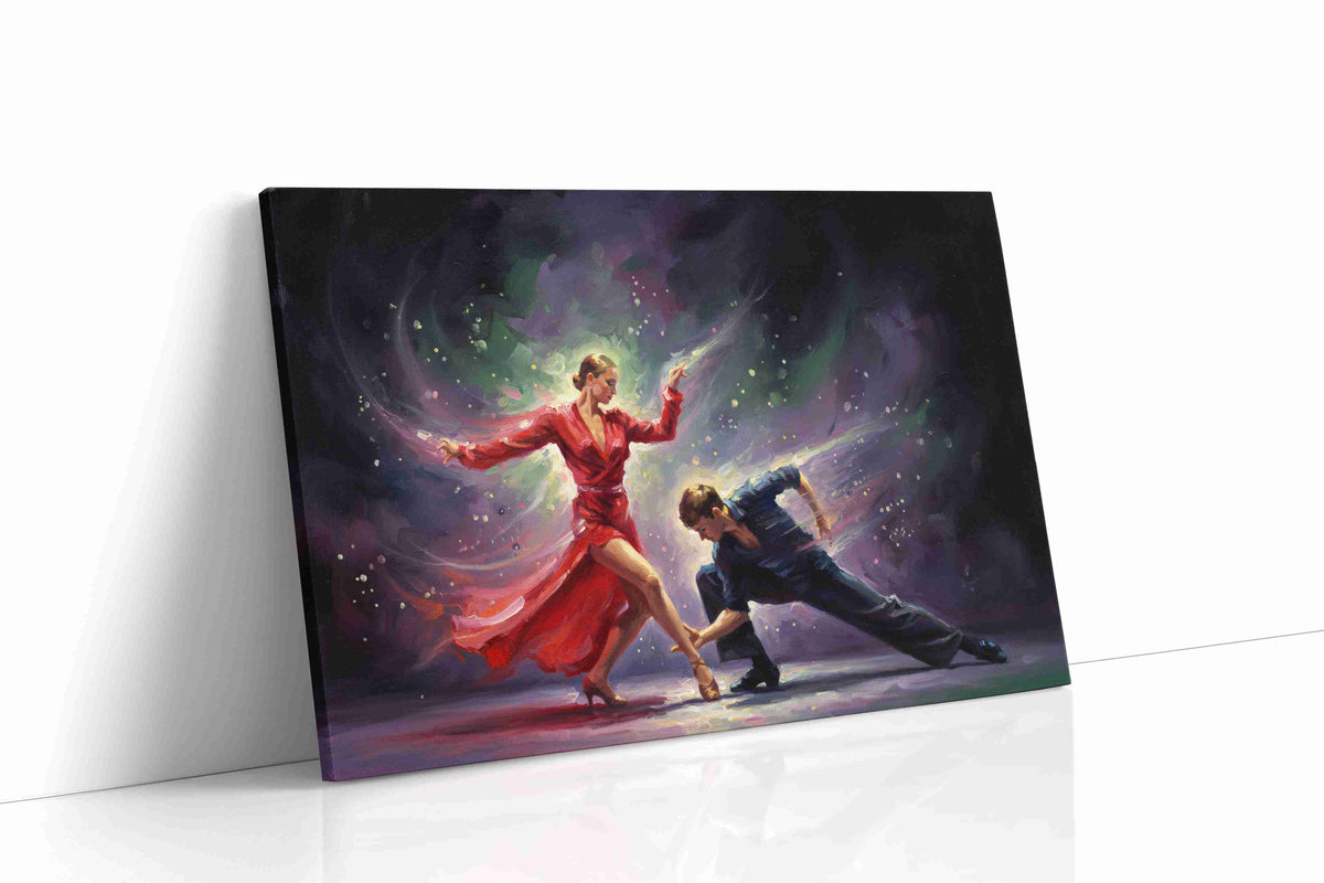 Rhythms of Passion dancing canvas print gallery-wrapped landscape canvas studio shot