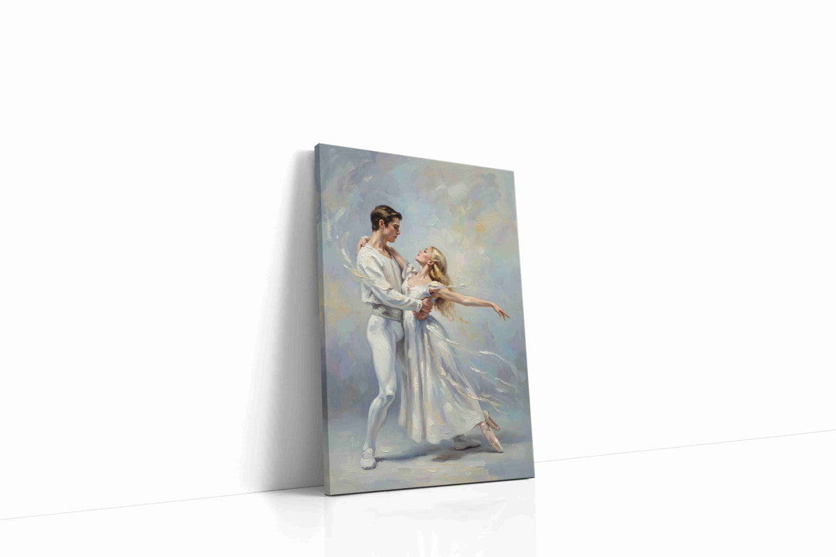 Waltz of Dreams dancing canvas print gallery-wrapped portrait canvas studio shot