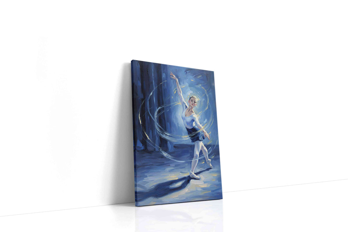 Whirl of Elegance dancing canvas print, gallery-wrapped, ready to hang
