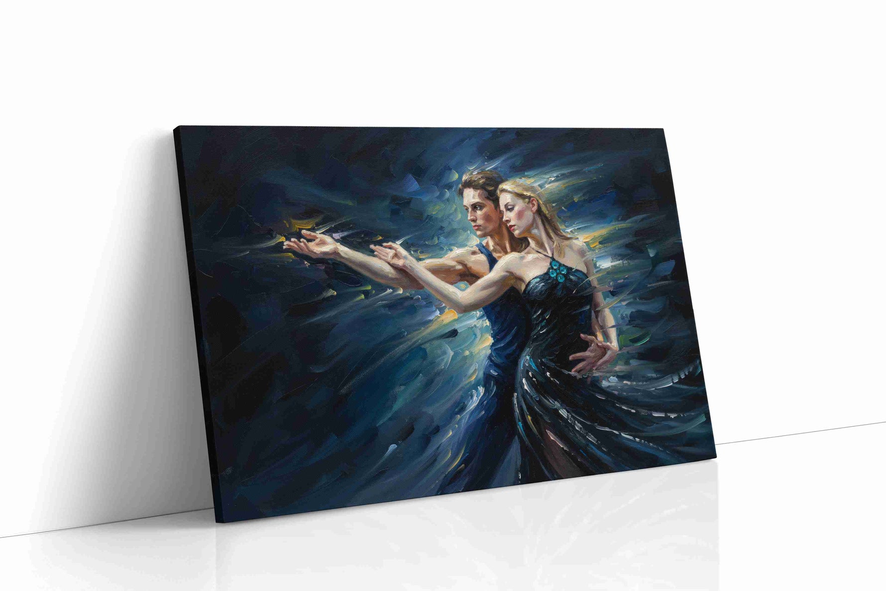 Whirl of Passion dancing canvas print gallery-wrapped landscape canvas studio shot