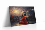 Whirlwind of Passion dancing canvas print gallery-wrapped landscape canvas studio shot