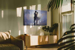 Whispered Waltz in Twilight dancing canvas print, hanging on wall — in a hung canvas mockup